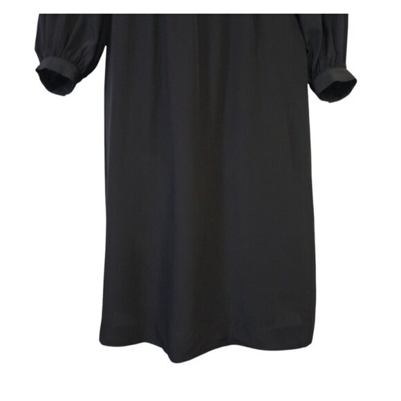 Vintage 1970s B. Altman Black Silk Midi Dress - Picture 8 of 13